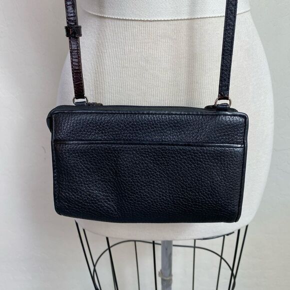 Brighton Black and Brown Crossbody Bag Hudson Organizer - Picture 9 of 12